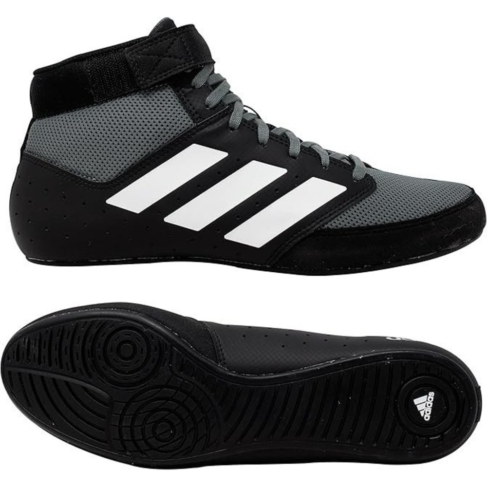 adidas® (Men's 11) Mat Hog™ 2.0 Wresting Shoe in Black/Onyx